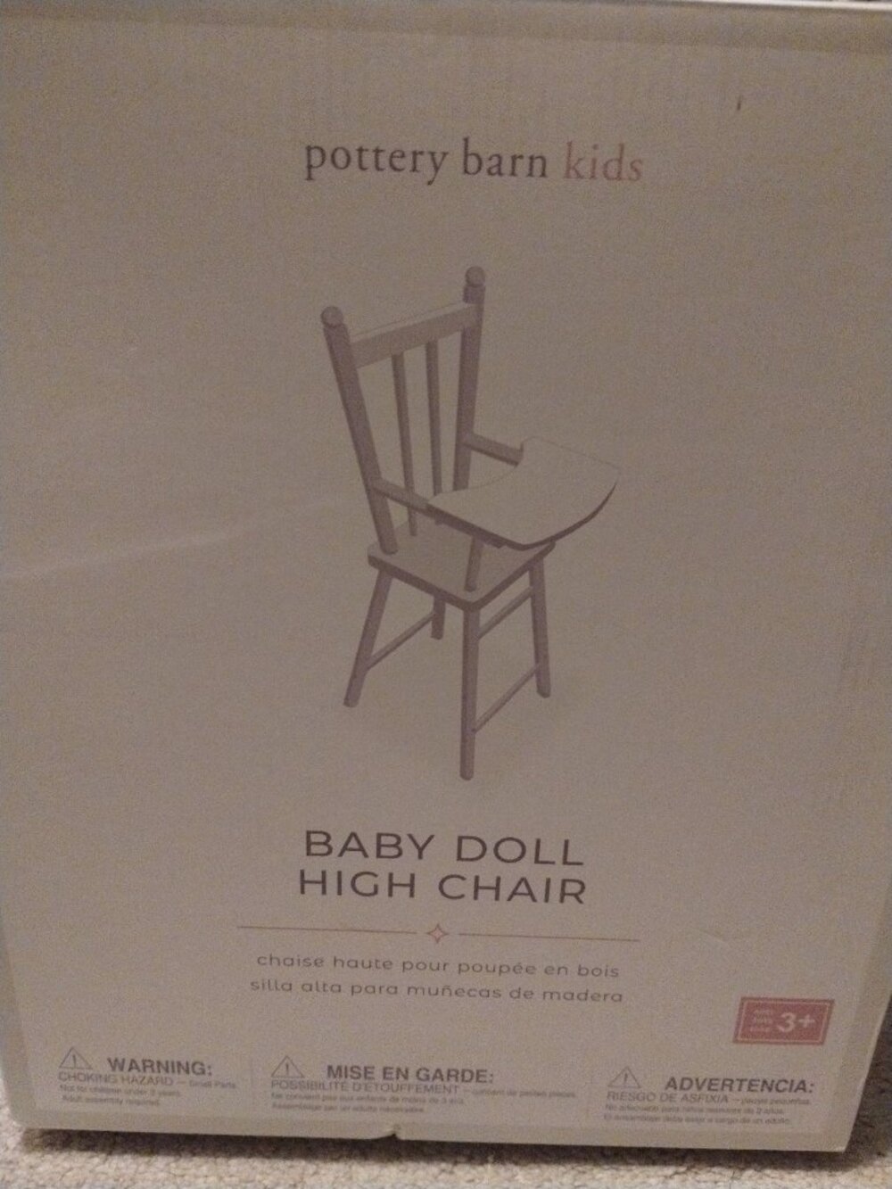 Pottery Barn Baby Doll High Chair